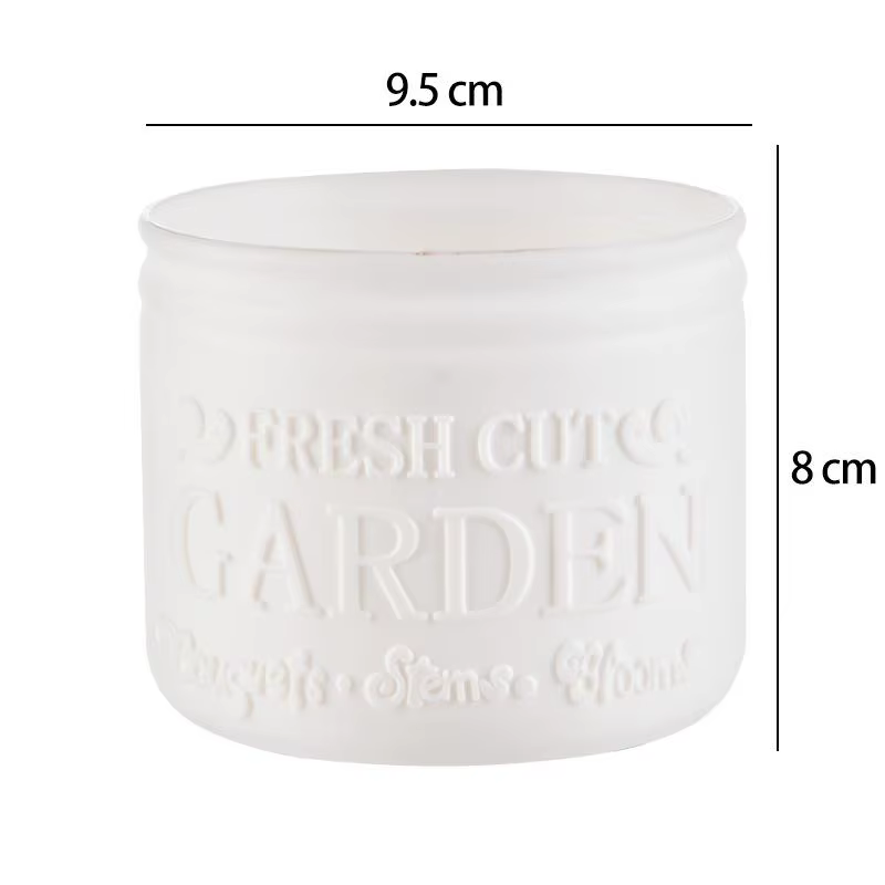 Pot de fleurs rond pour plantes succulentes, décoration de bureau, balcon, maison, jardin, extérieur
