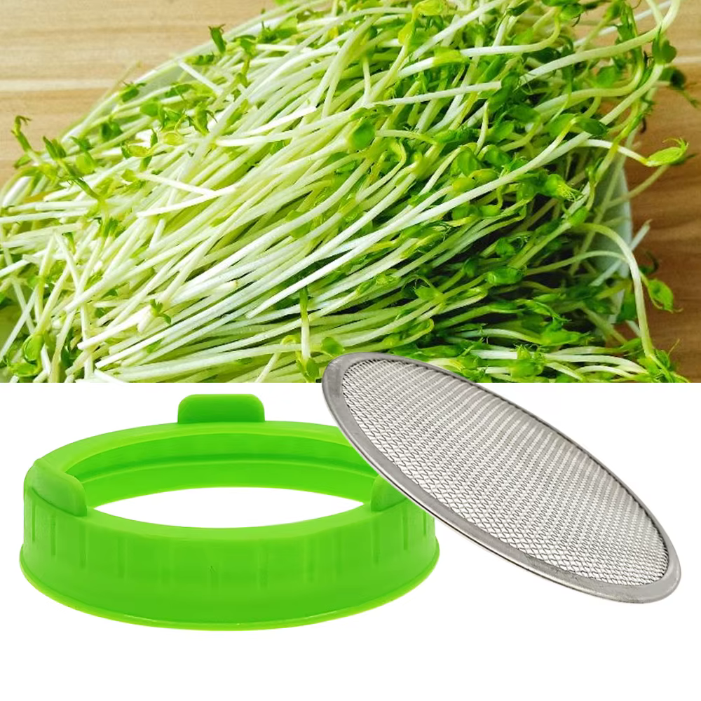 Pot de germination à bouche large avec écran en acier inoxydable, kit de germination pour la fabrica