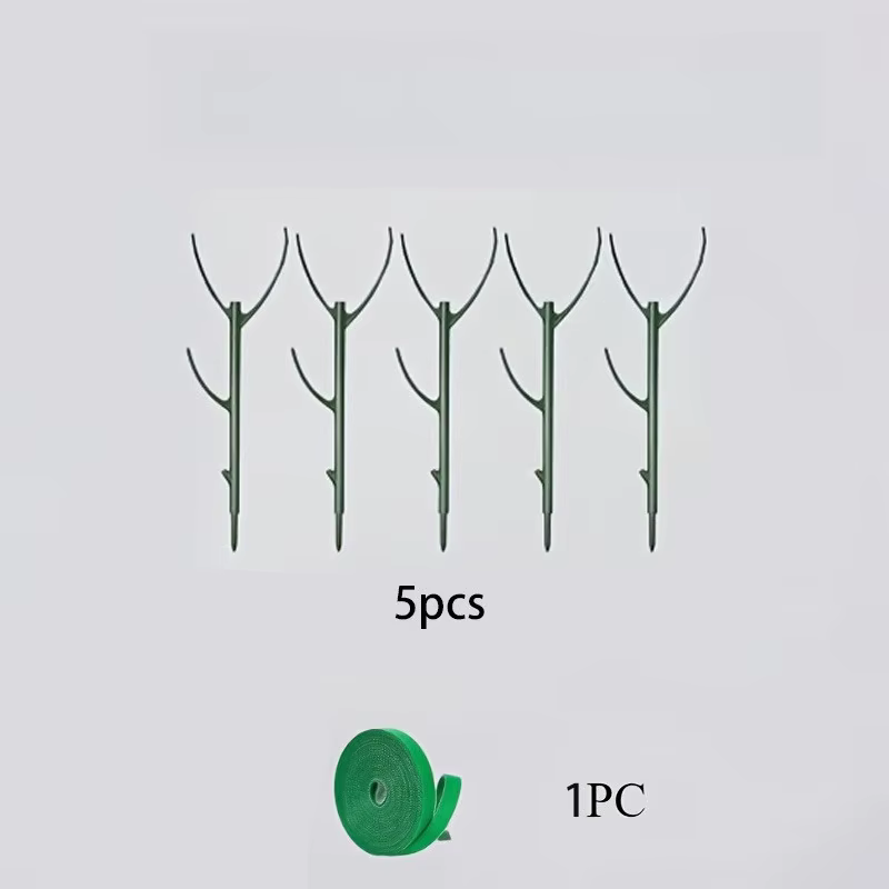 Lot de 6 supports pour plantes Monstera, piquets empilables avec attaches, pour soutenir les tiges d
