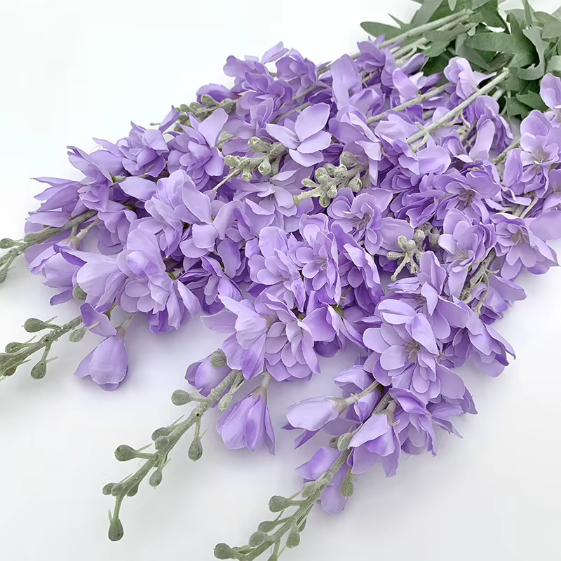 Fleur artificielle Delphinium enge, fleur de mariage, décoration florale de Gand, salon, accessoires