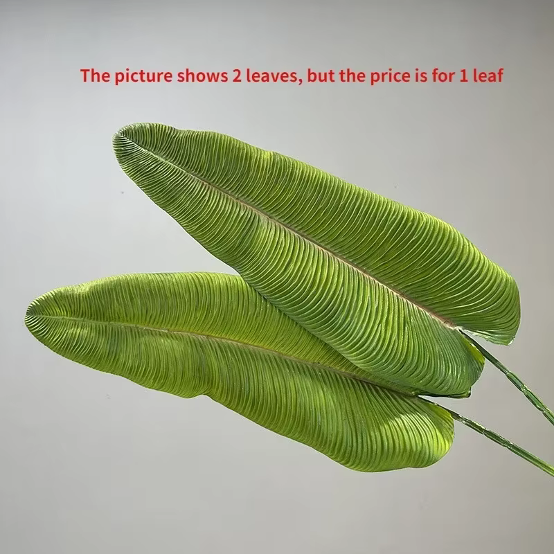 Plantes Artificielles en Caoutchouc Souple, Paradis, Feuilles d'Oiseau, Décoration de Salon, Plante 