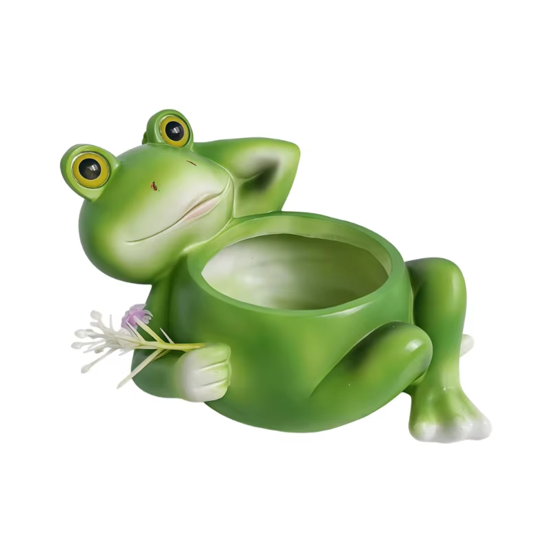 Jardinière jardin ouaouaron, Pot plantes succulentes, Pot fleur d'intérieur, Animal, cadeau, décorat