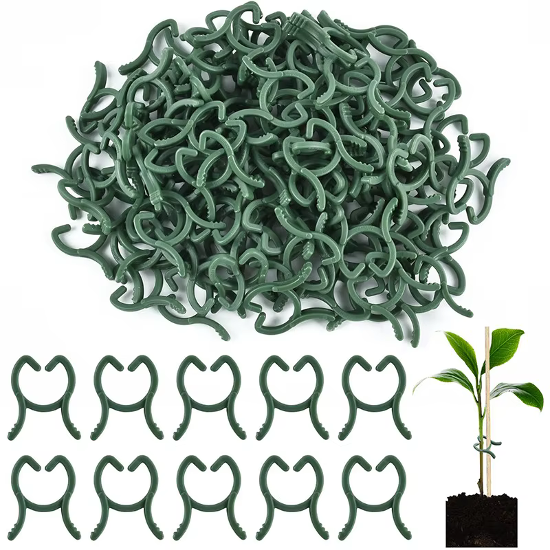 100/200 pièces Clips pour plantes, Clips de 3 tailles pour fixer les plantes, Clips de jardin, Clips