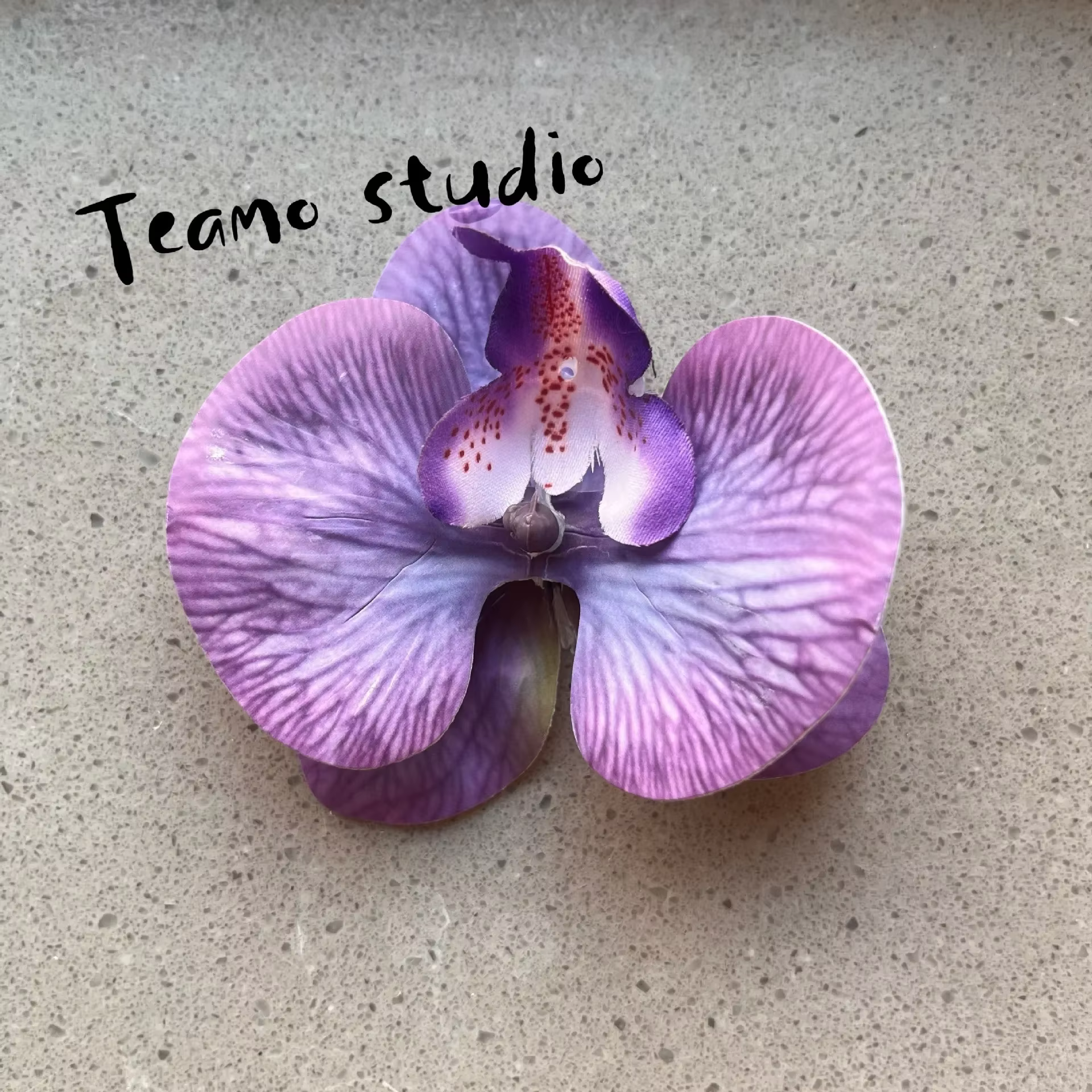 Phalaenopsis – Souvenir de fleurs artificielles, Film imprimé en 3D, décoration de tête de fleur d'o