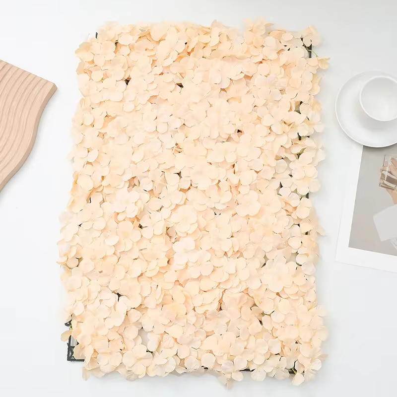 Fleur d'hortensia artificielle, 40x60cm, pour fond de mariage, décoration de fête intérieure, mur de