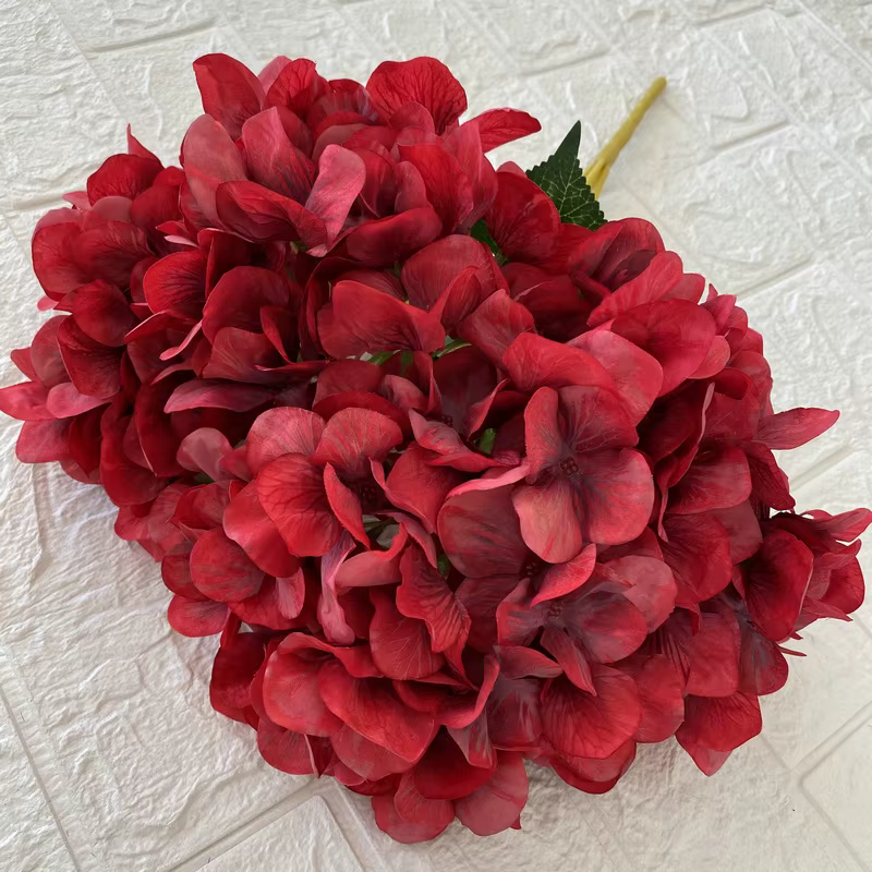 Fleur artificielle d'hortensia de style rétro, décoration d'art de mariage d'hôtel, décoration de ta