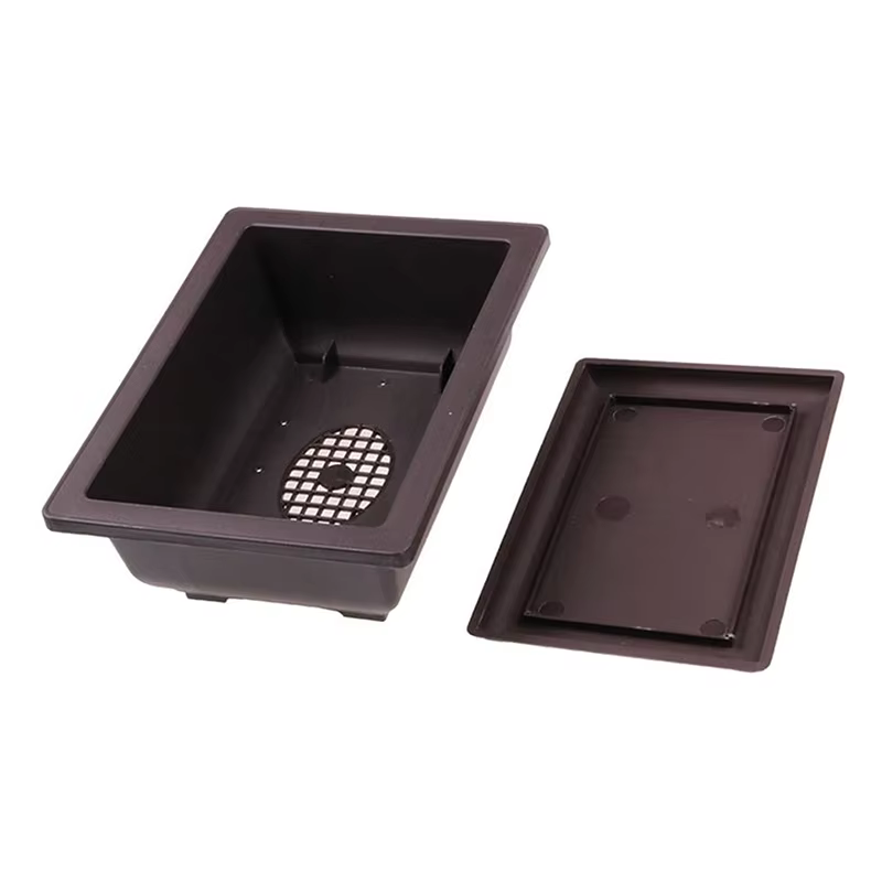 Pot de fleur carré en plastique pour balcon, bol bonsaï, bassin de pépinière, 1 pièce