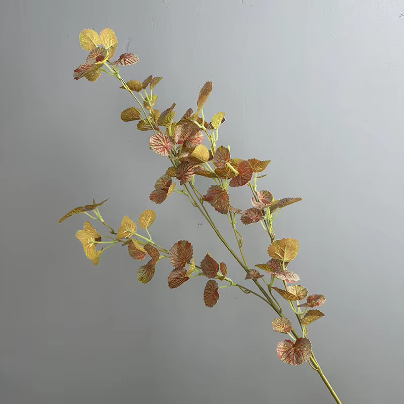 Plantes artificielles au toucher réel, 90cm, branche de feuille de pommetier, plante verte florale, 