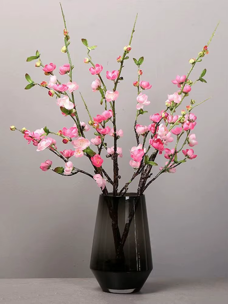 Branches de fleurs artificielles, décoration de mariage, fleur de prunier, accessoires de printemps