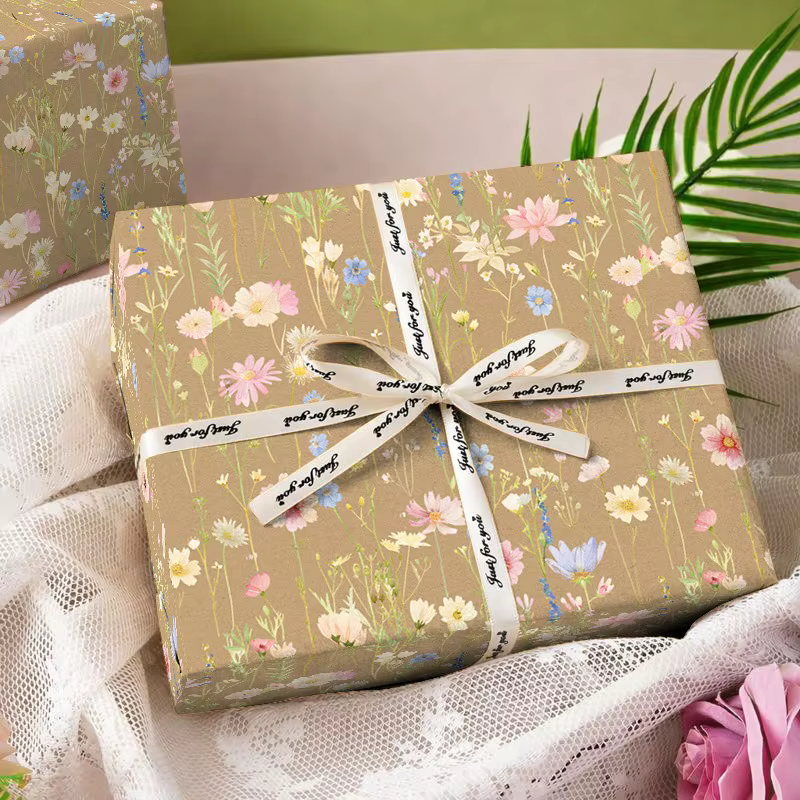 Papier d'emballage pour fleurs, cadeau d'anniversaire, Saint-Valentin, papier d'emballage pour fleur