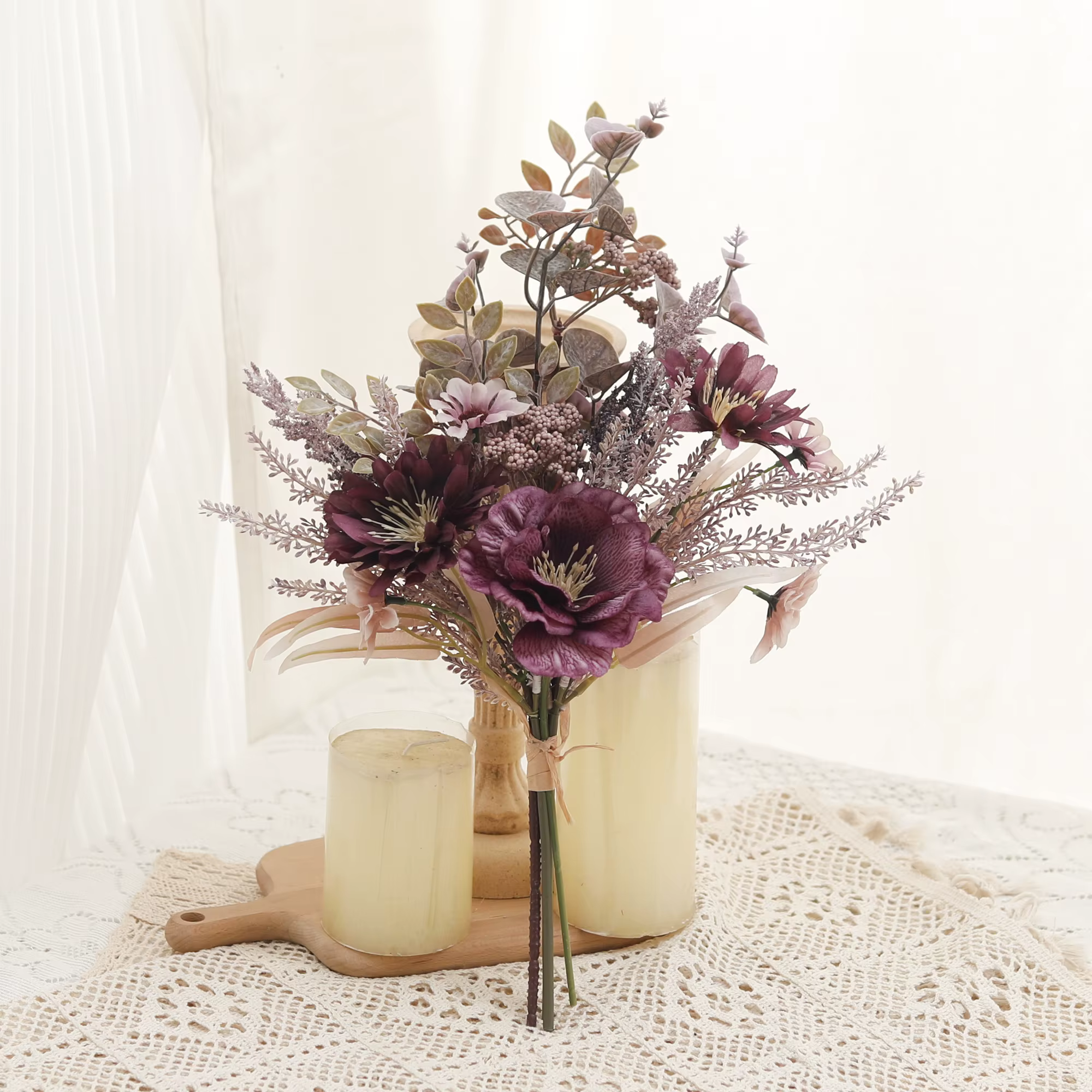 Pivoine fleurs artificielles soie coquelicot marguerite pivoine mixte Simulation fleur Bouquet maiso