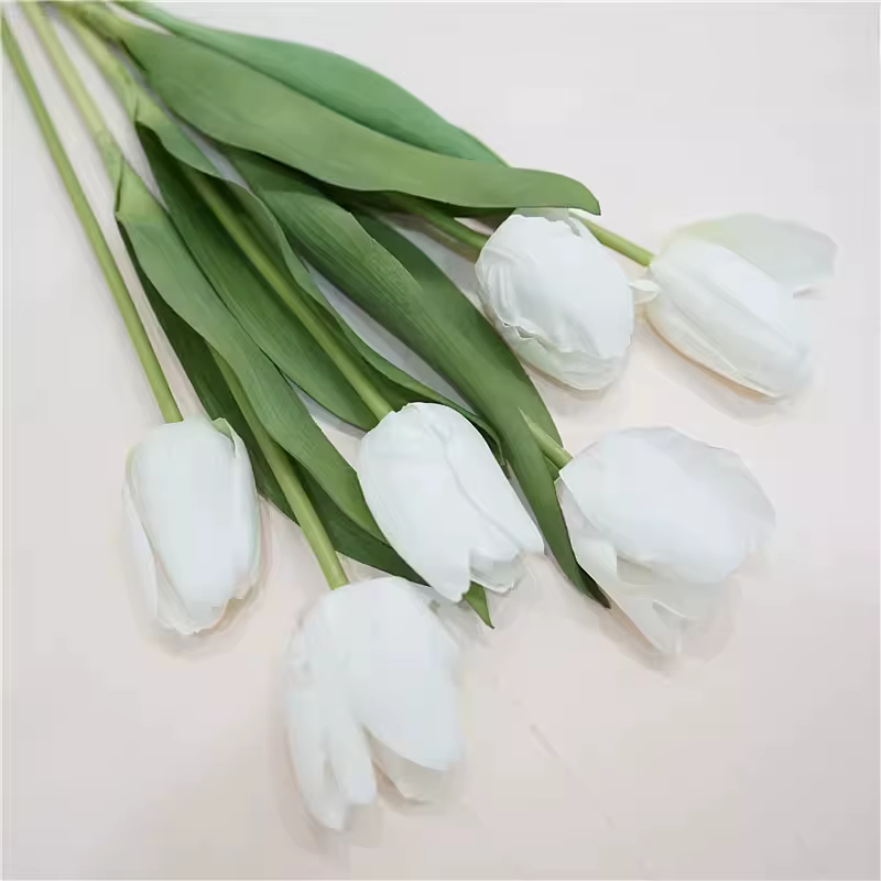 5 pièces, bouquet de tulipes en toucher réel, style coréen, décoration d'intérieur haut de gamme, ac