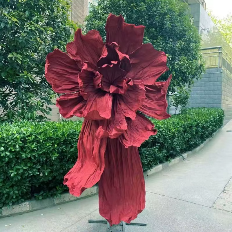 Fleur géante en papier irisée artificielle pour décorations de plafond de mariage, événements, maiso