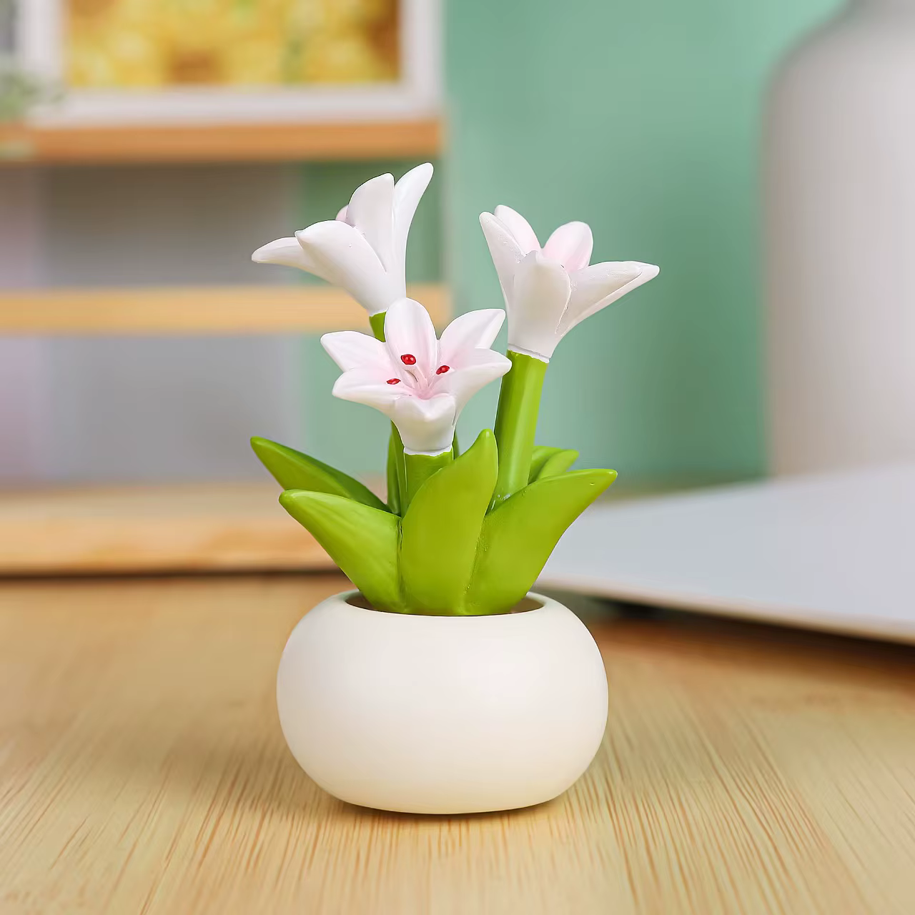 Pot de fleur elfe, 1 pièce, ornements d'intérieur de voiture, Mini Pot de fleur, Figurines, dessin a