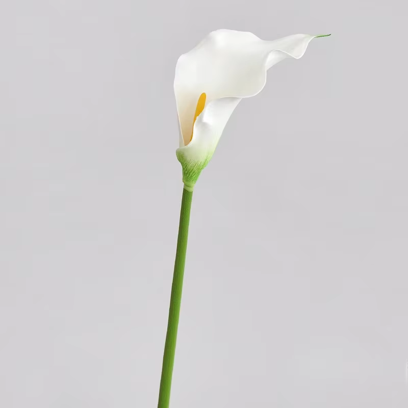 Lys Calla Artificiel avec Grand Long Poteau, OliginjFlower, Décoration de la Maison, Fleur en Mousse