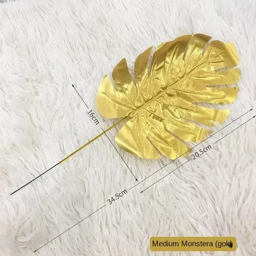 Feuilles artificielles en plastique, plus de Style, Simulation verte, fausse plante, bricolage pour 