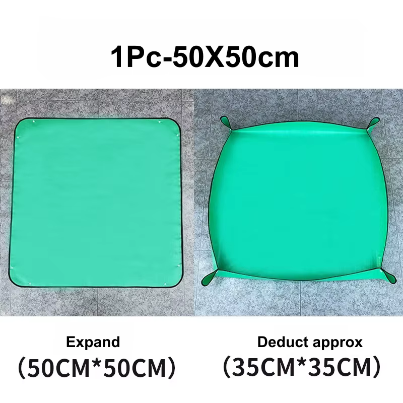 Tapis de rempotage pour contrôler les éclaboussures de terreau, tapis de rempotage imperméable, plat