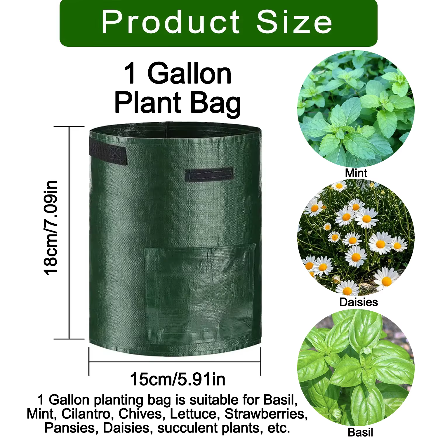 Sac de culture pour pommes de terre 5/7/10 gallons, sacs de jardinage et de plantation pour légumes/