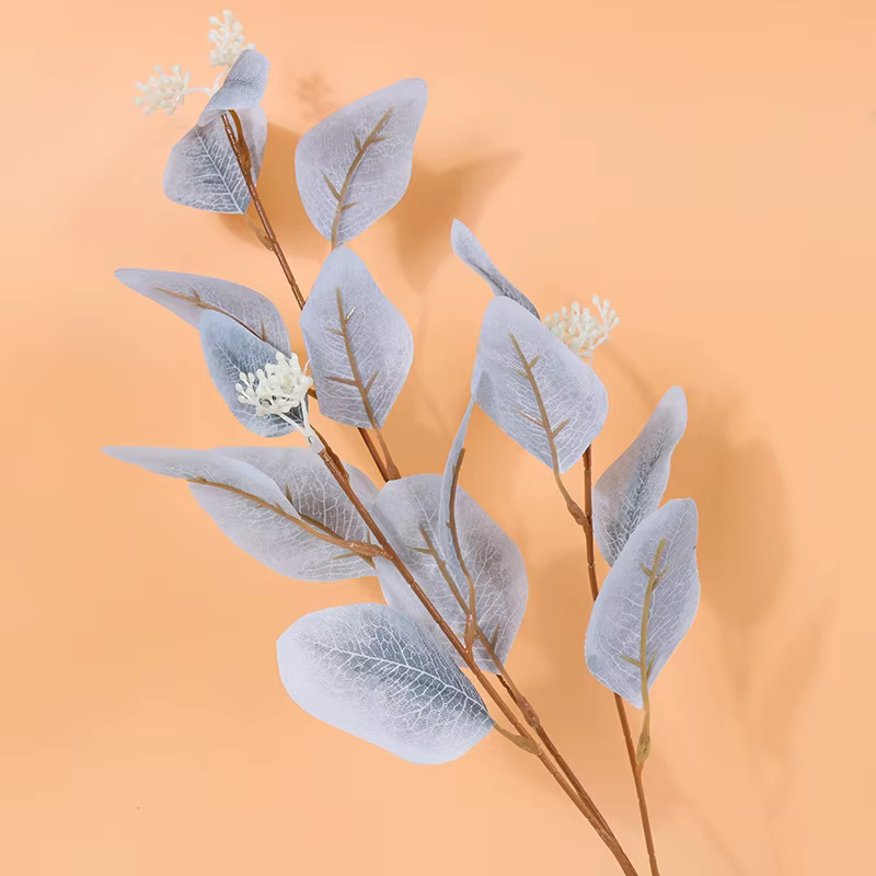 Fleurs artificielles feuilles d'eucalyptus branche fausse plante décoration pour mariage maison Arra