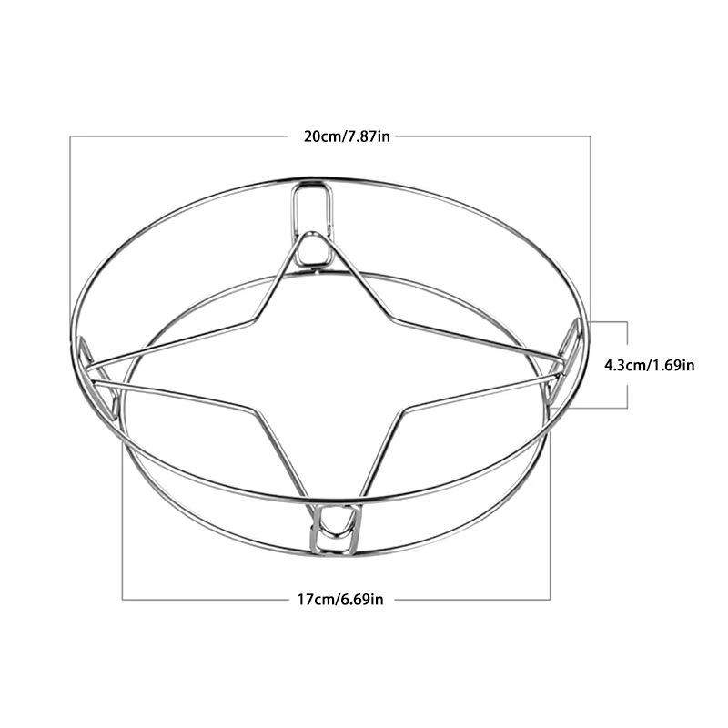 Support de pot rond multifonctionnel, accessoires de cuisine durables et robustes, support pour cass