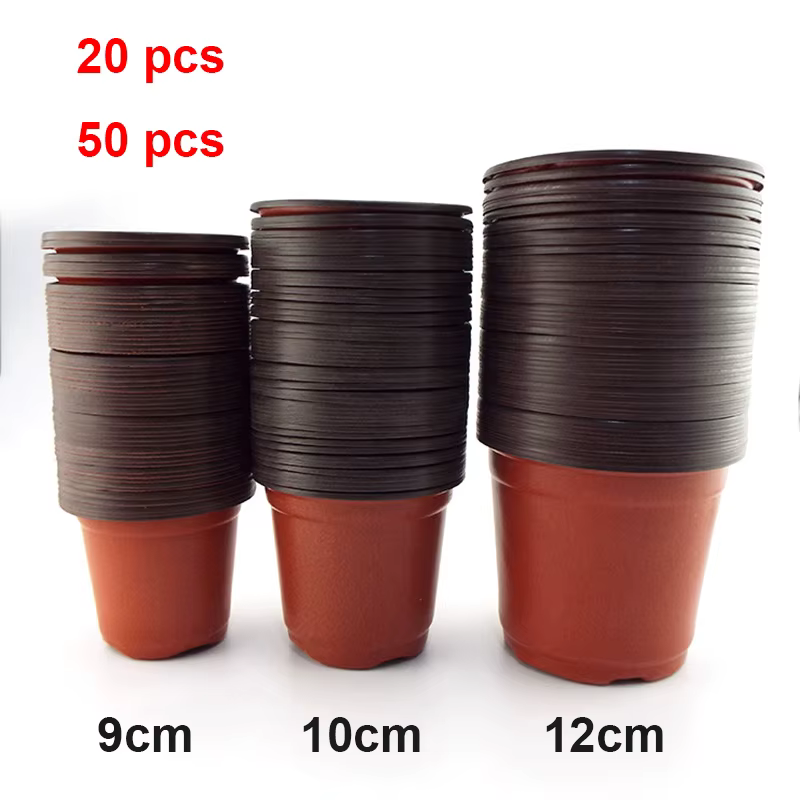 Pot de fleur en plastique, boîte de culture, plateau résistant aux chutes pour plantes de jardin de 