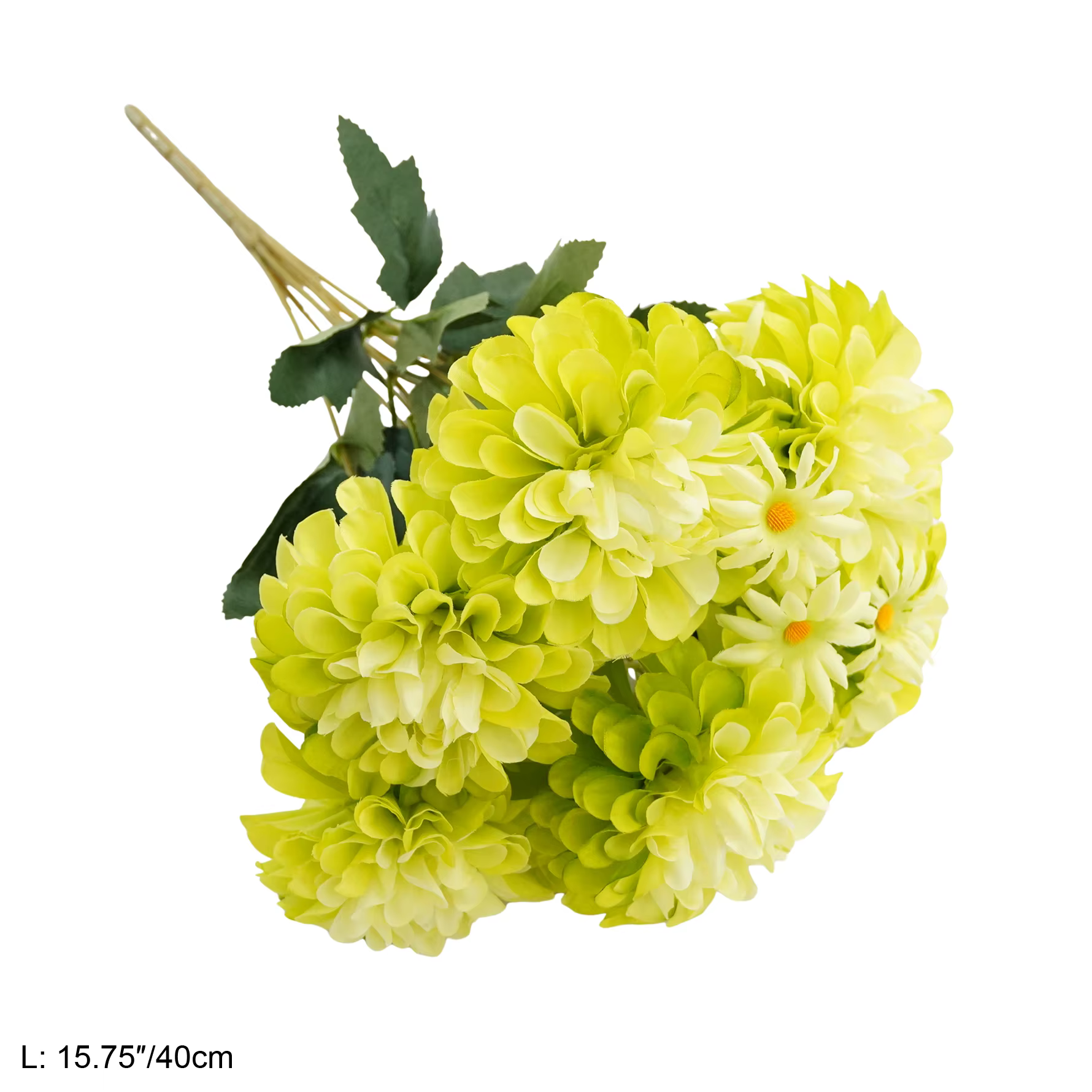 CHUXIN C8414 9 Têtes 1 Bouquet de Chrysanthèmes Artificiels pour Mariage, Décoration Florale, Bouque