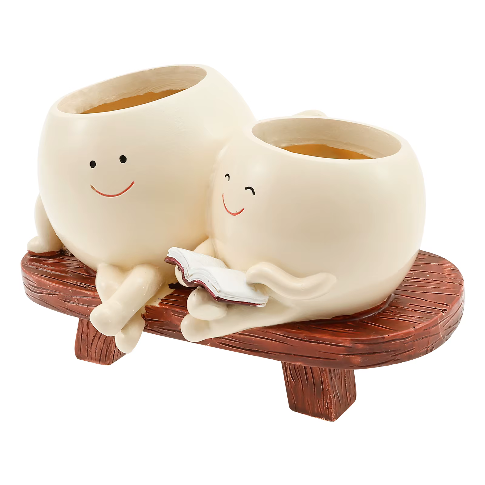 Pots succulents sourire visage planteur Pot résine mignon balançoire chaise suspendue créative fleur