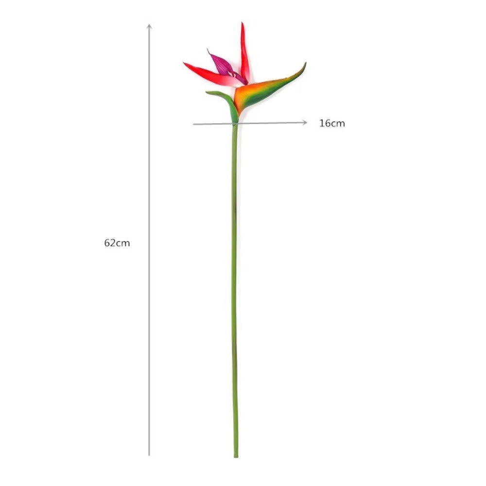 Nouvelle plante artificielle oiseau de paradis à longue tige, toucher authentique, fausse plante déc