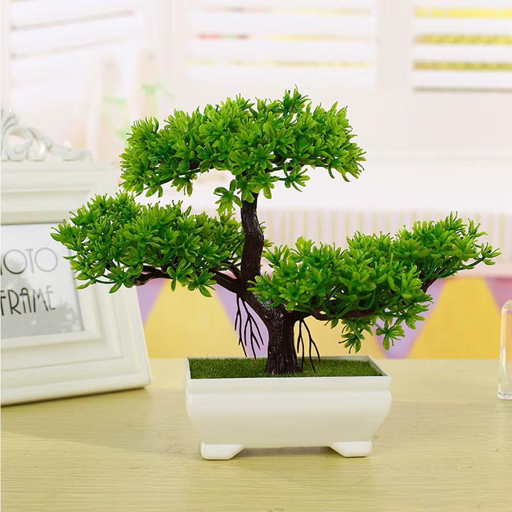 Sapin décoratif en plastique en pot pour salutation des invités, avec pot, pour la maison et le bure