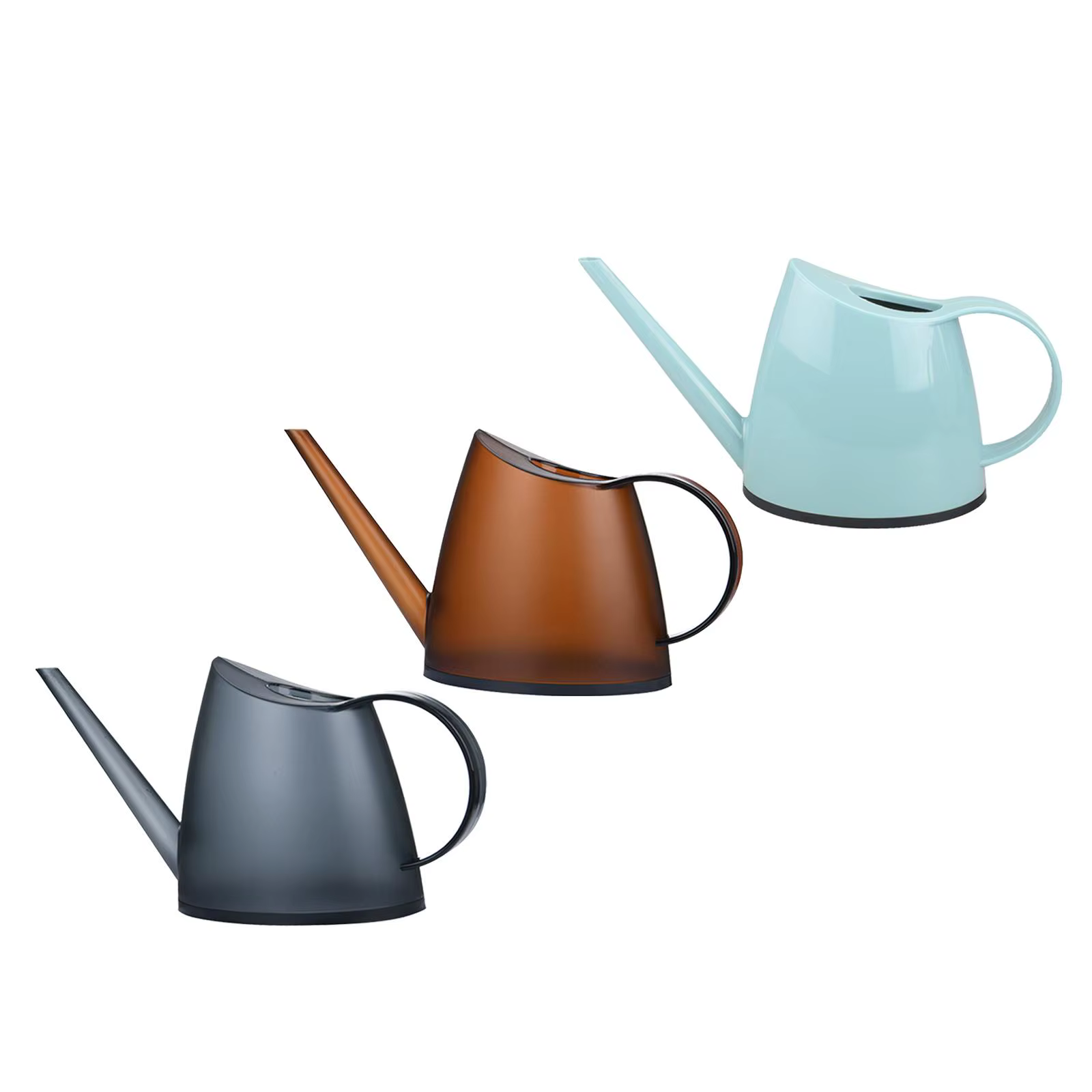 Arrosoir pour plantes d'intérieur, pot long translucide, arrosoir en pot, outil de jardin, 1,4 L