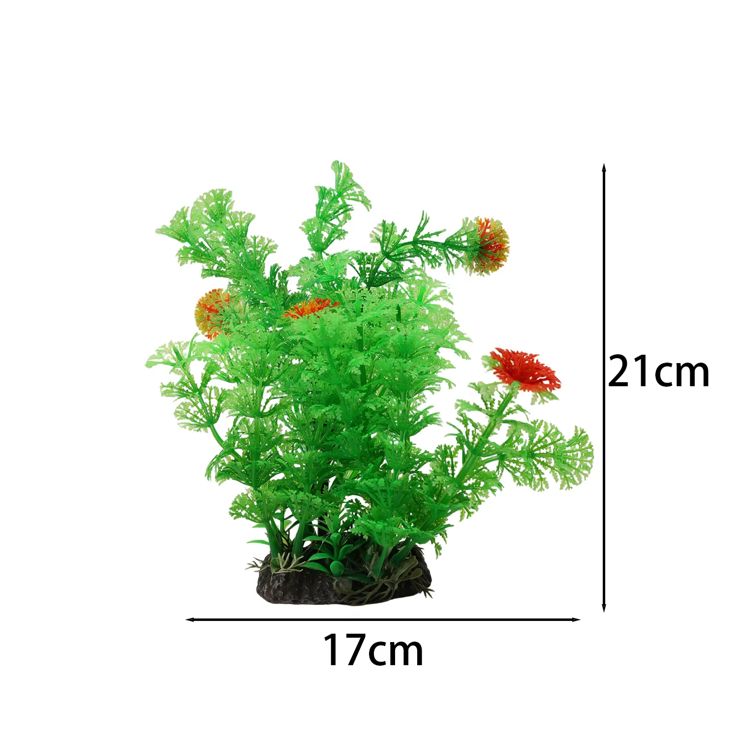 Plantes artificielles de décoration d'aquarium, herbe d'eau sous-marine, plantes aquatiques en plast