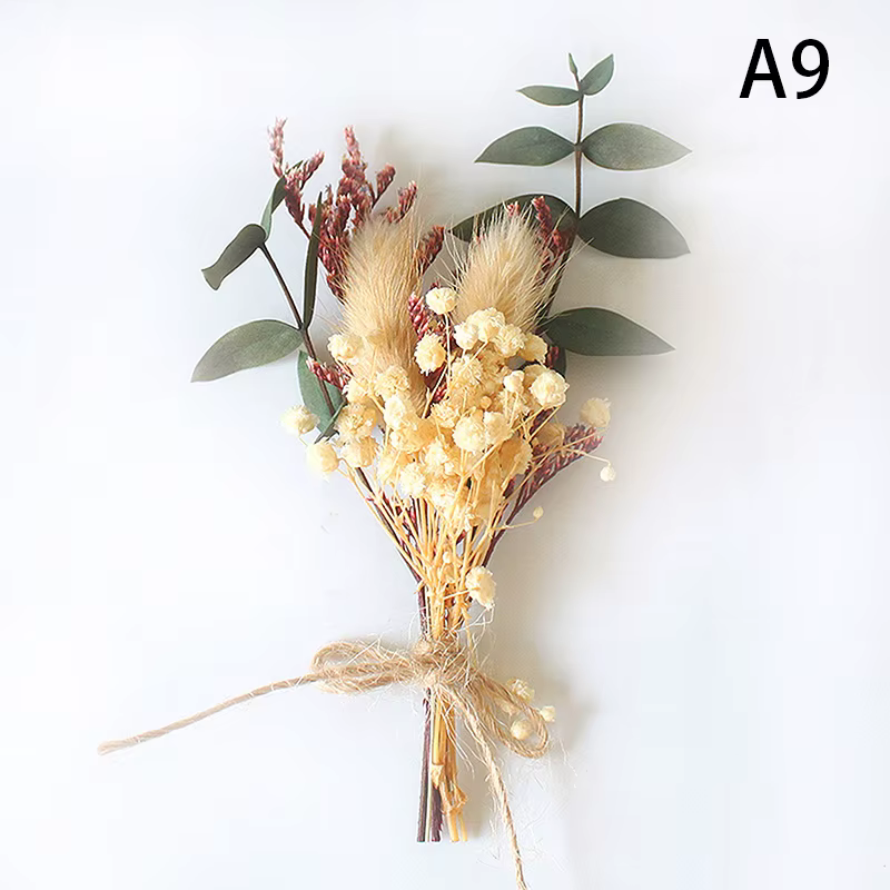 Mini bouquet de fleurs séchées naturelles, frais, aide, petit, décoratif, photographie, toile de fon