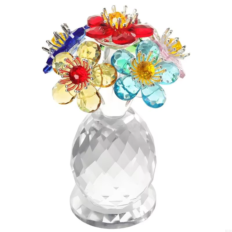 Fleur en à 6 tiges, 1 pièce, création plante artisanale, cadeau fête des mères pour salon, affichage
