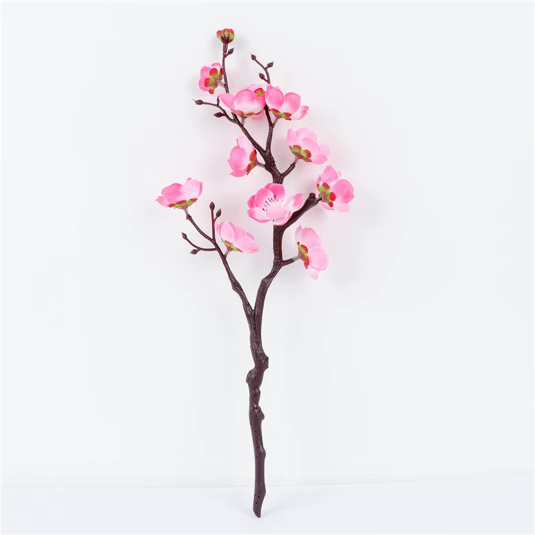 1 pièce de fleur de prunier simulée, Festival de printemps, saint-valentin, mariage, fête des mères,