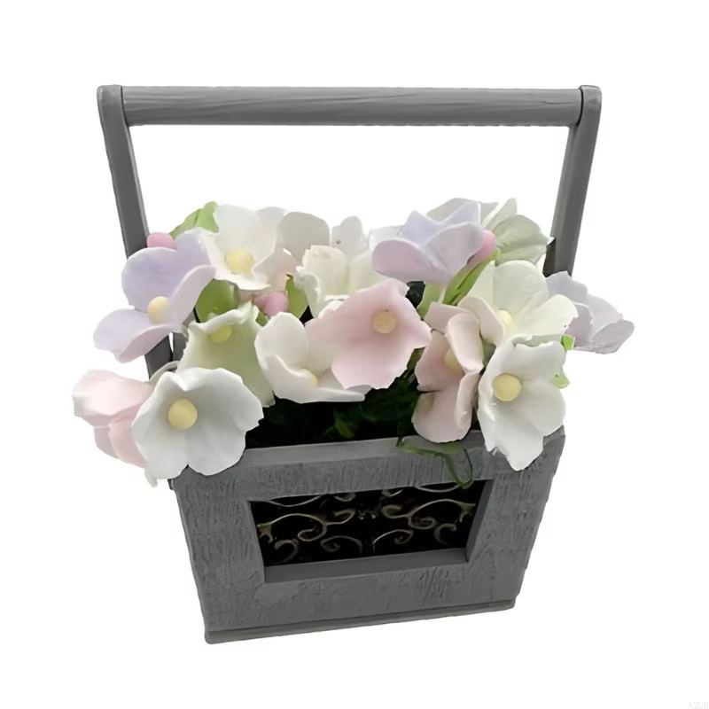 Plantes miniatures à fleurs roses pour maisons poupées, jeu simulation pour enfants, modèle plante p