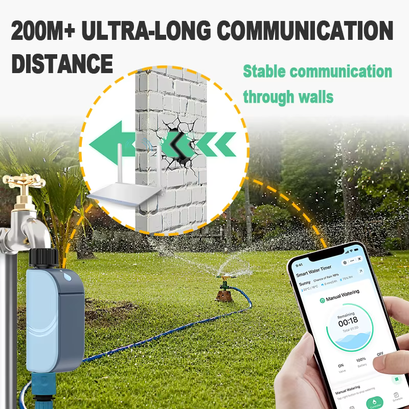 Minuterie d'arrosage de jardin intelligente Tuya WIFI, minuterie automatique d'eau, système d'arrosa