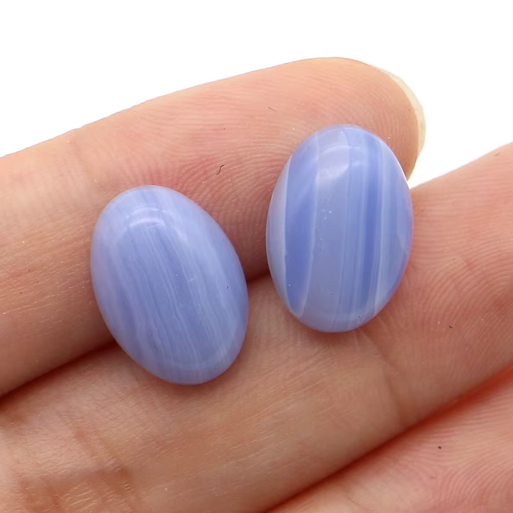 Perles de Cabochon ovale en pierre naturelle, cristal de Quartz, 10x14mm, perle à dos plat pour bagu