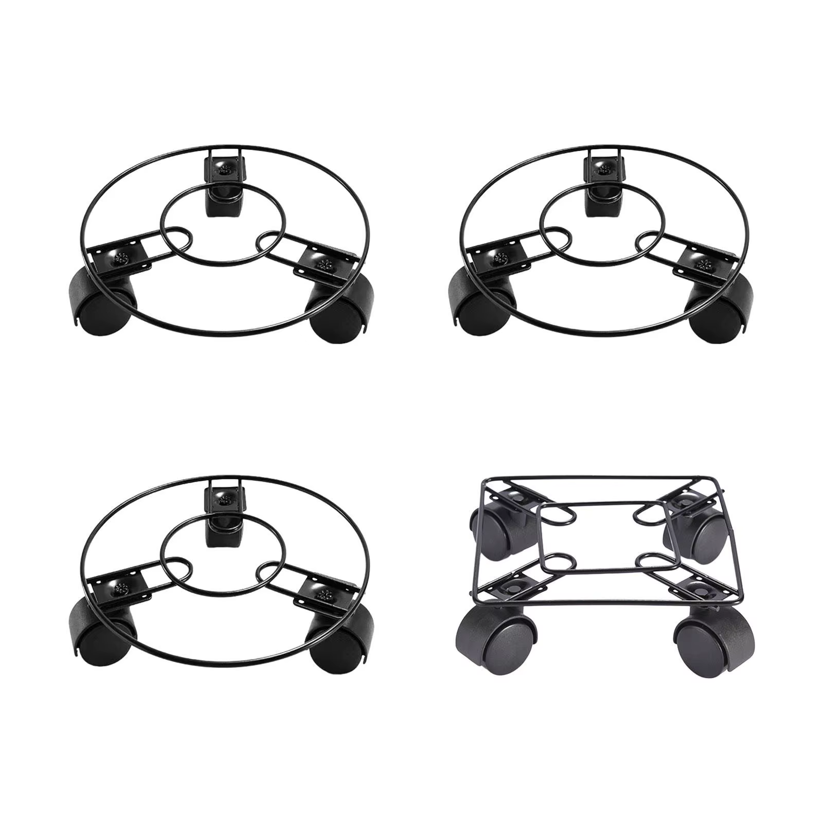 Soucoupe à plantes support pour plantes roulant avec 3 roues plateau pour plantes rouleau accessoire
