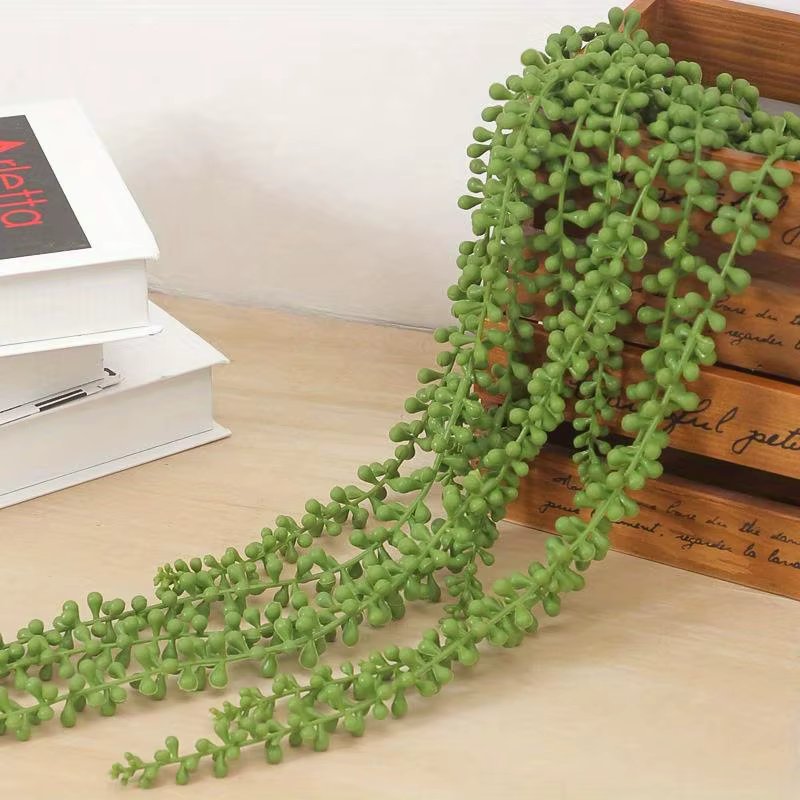 1pc plante artificielle amant larmes fausse fleur rotin plante succulente vigne artificielle succule