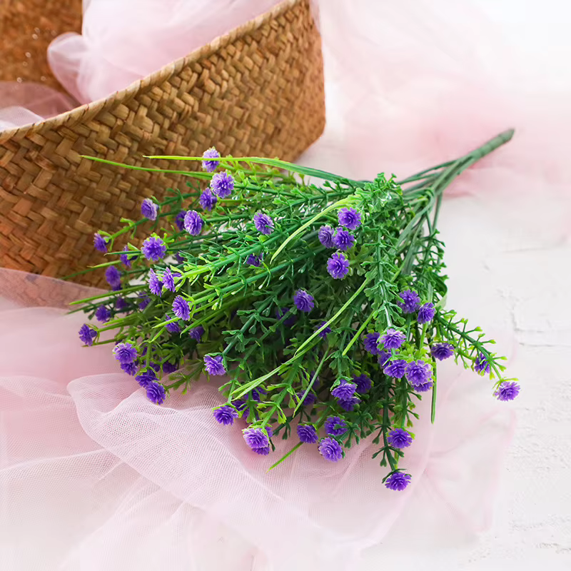 Fleurs artificielles résistantes aux UV, fausses fleurs, verdure, arbustes, plantes pour la cuisine,
