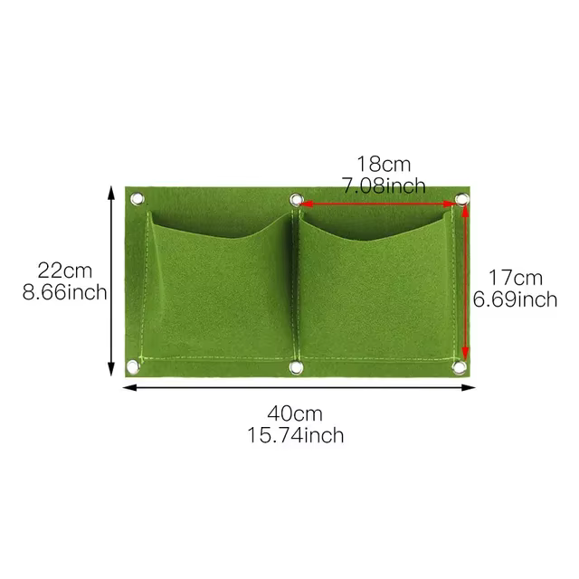 Sac de culture pour plantes, jardinière murale verticale en feutre, support de plantes suspendu pour