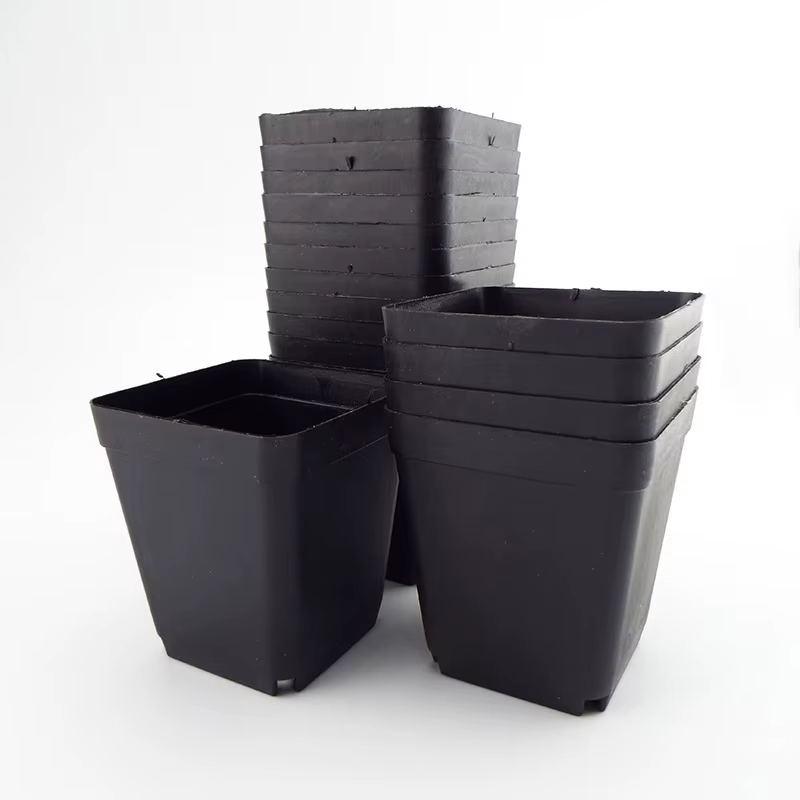 Pot de plantes en plastique 8x7x5 CM, petits Pots carrés créatifs pour plantes succulentes, décor de