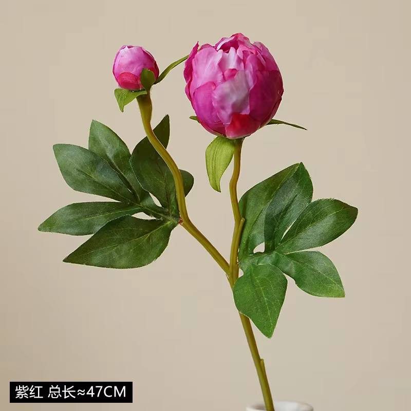 Arrangement artistique maison fête décembre Style européen simulé pivoine Mini fausse fleur artifici
