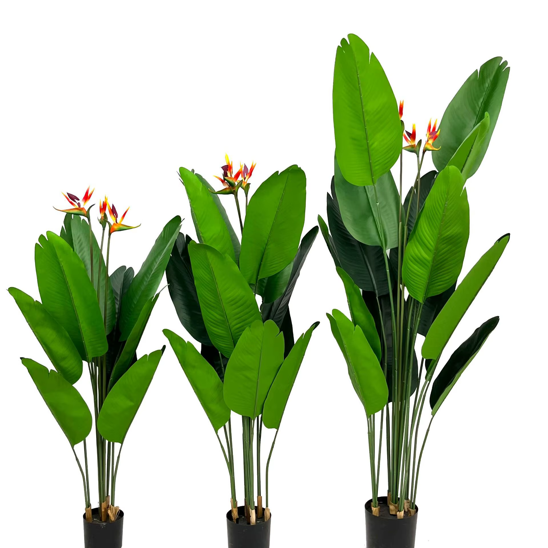 Plantes à feuilles artificielles, fausses oiseaux du paradis, plantes artificielles