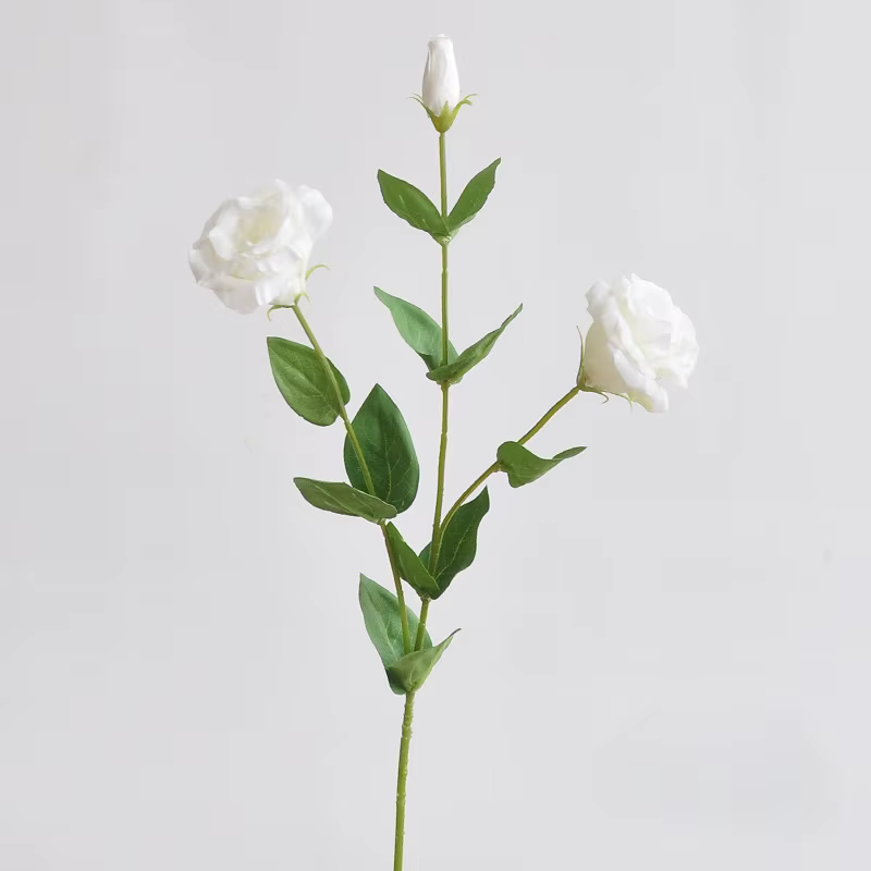 Fleurs artificielles soie rose Lisicodon Platycodon maison chambre décoration réel toucher fausse fl