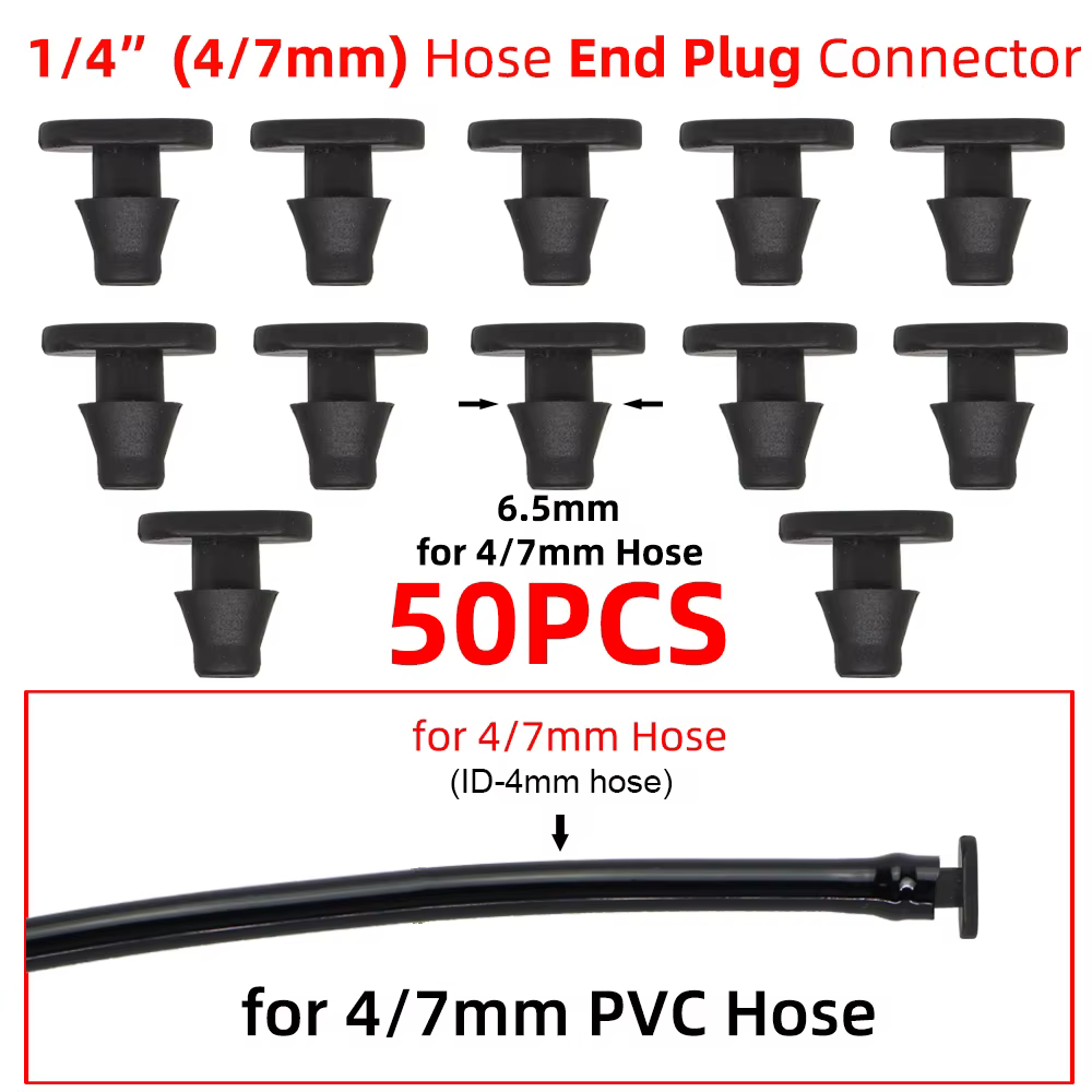 Connecteurs de tuyau d'arrosage de jardin 4/7mm, raccords d'irrigation goutte-à-goutte, raccords pou