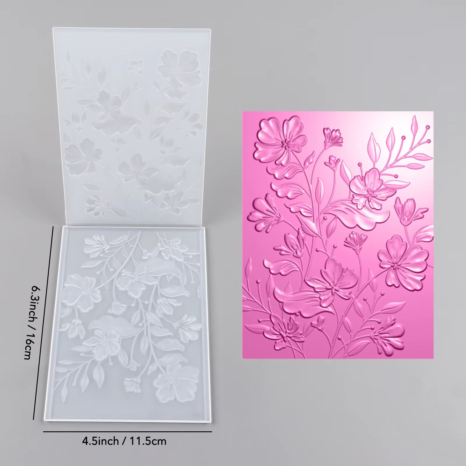 Décor de printemps, fleurs 3D gaufrage dossier Texture motif fond album à faire soi-même décoratif c