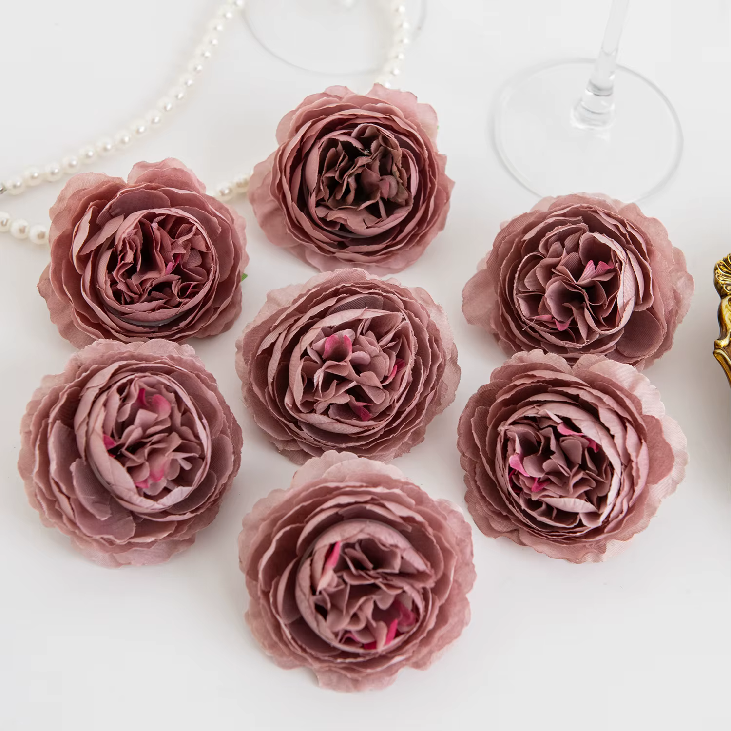 Fleur artificielle en soie, pivoine, pour la maison, vase, décoration d'anniversaire, jardin extérie