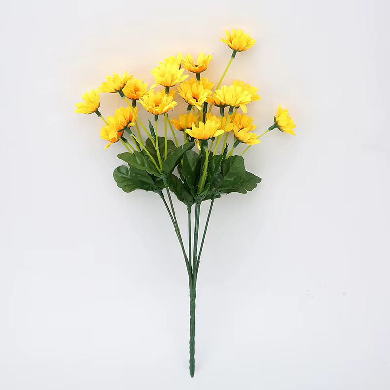 Bouquet de fleurs de tournesol artificielles, fleurs de destruction, accessoires de mariage, décorat