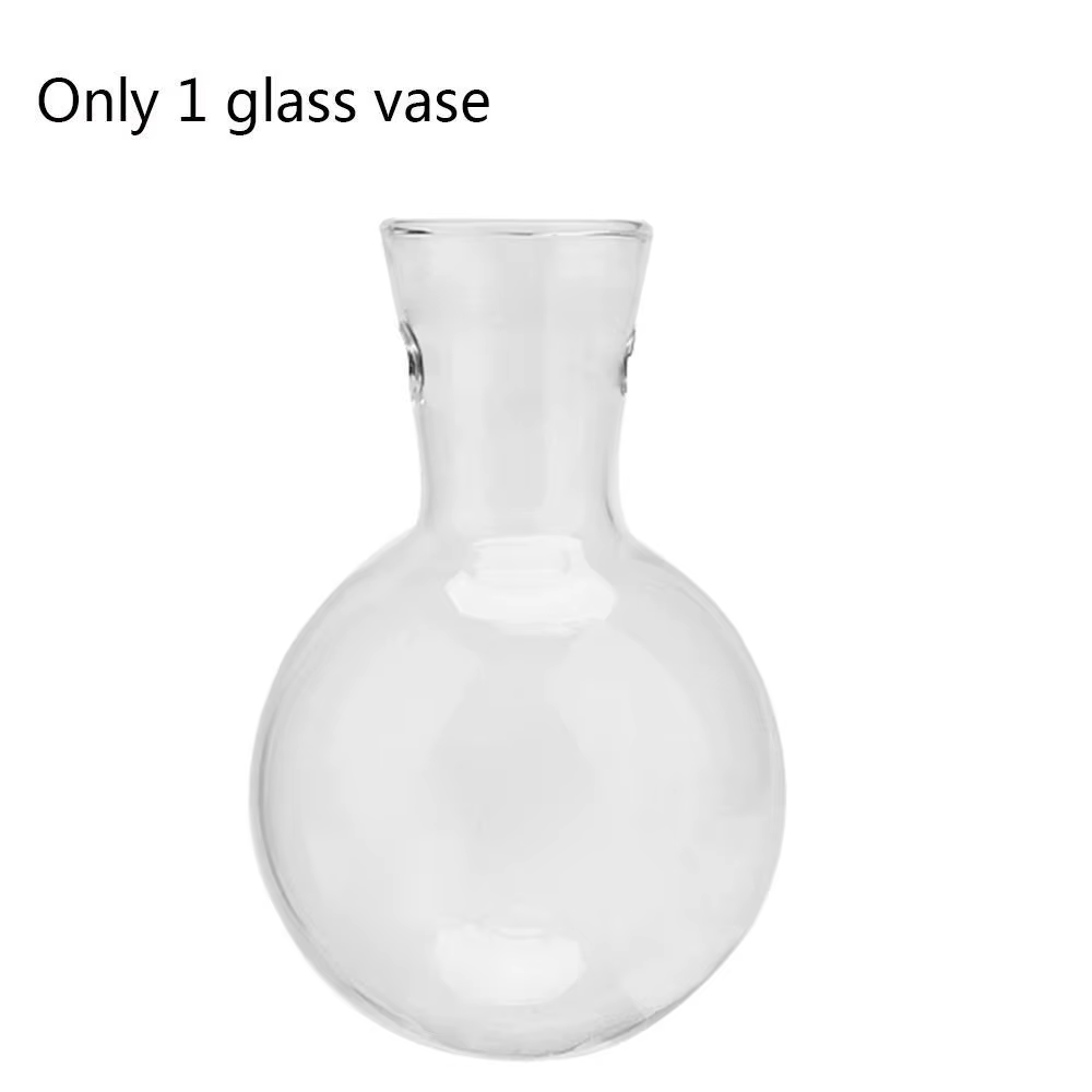 Vases de plantes hydroponiques, terrarium, cadre en bois britannique, vase en verre, pot de fleur, d